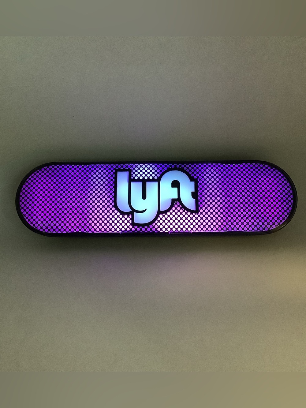 Original Lyft Amp LED Display Light Up Dash Rare Collectible LIMITED Rideshare